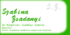 szabina zsadanyi business card